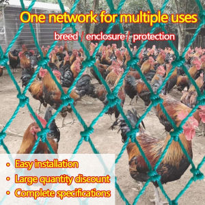【Free rope】100M Chicken Net Range Net Poultry Net Ranging Net FISH POND BARRIER / CHICKEN NET / ANTI BIRD Chicken Net Range Net For Chicken Lambat