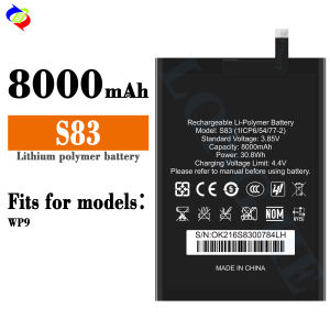 Dimi for Oukitel Mobile Phone Battery S83 New Wp9 Battery 8000MAh