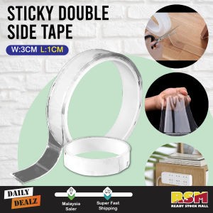 Salotape Adhesive Tape Double Sided Sticky Gel Traceless Washable / Pita Pelekat Dua Sisi Boleh Basuh