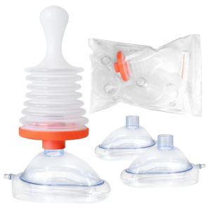Portable First Aid Anti Choking Rescue Device Airway Clearance Outdoor Home Emergency Airway Suction Kit with Heimlich Assist Function