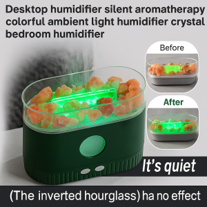 Crystal Rock Aromatherapy Humidifier Quiet Ultrasonic Mist For Bedroom Night Use Air Moisturizing Humidifier