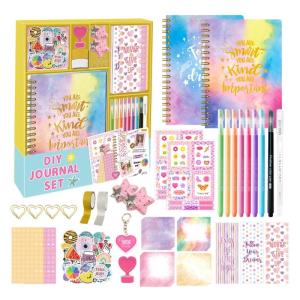Scrapbook Arts And Crafts Set For Girls Ages 5-12 Includes Scrapbook And Colorful Stickers