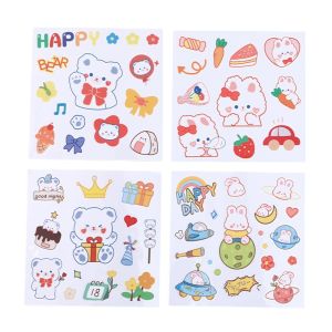 Cartoon Decal Cute Waterproof Transparent Vacuum Cup Diary Sticker