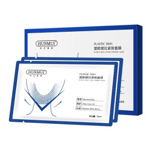 SG In Stock  V Shape Face Mask 5Pcs/Box V-Line Lifting Stretching MaskAnti Aging Chin Lifting Mas Tightening and Raising Firming
