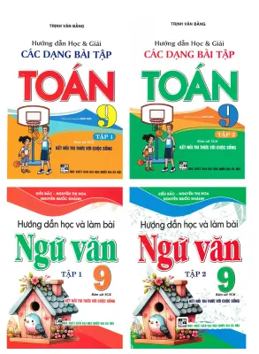 Combo Hướng Dẫn Học Ngữ Văn 9 + Hướng Dẫn Học Và Phương Pháp Giải Toán 9 (Bám Sát SGK Kết Nối) (Bộ 4 Cuốn)