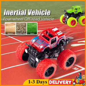 Fast Ship Mini 4WD Truck Toy 4 Wheels Stunt Off-Road Car Children Toys Car Plastic Off-Road Vehicle Simulation Mountain Truck Birthday Gift