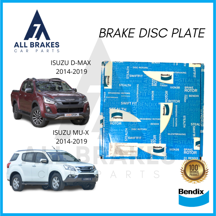 Bendix Brake Disc Rotor Plate Front for Isuzu DMAX, MUX 2014-2021 (BR ...