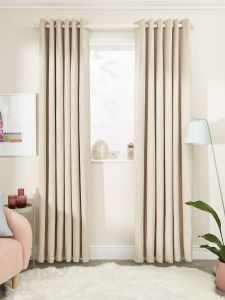 hordeng pintu polos glosy jendela minimallis model smokering lebar 130cm 12ring blackout mewah tebal