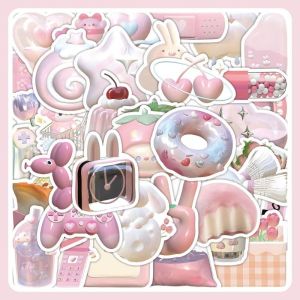 60Sheet/Set Bright Flash Stickers Ins Style Girl Heart High Value Korean Phone Case Ipad Handbook Decorative Stickers Package