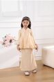 Baju Kurung Kebaya Budak Perempuan Raya 2025 Sage Green Nude Maroon. 