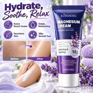 Magnesium Cream Muscle Soothing Cream Moisturizing Body Lotion Soothes Sore Muscles Dry Skin Body Moisturizer Daily Care