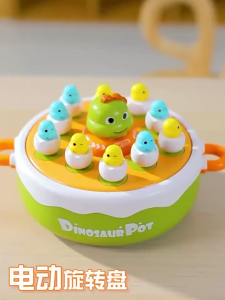 Creative Music Catching Board Game Dinosaur Fishing Toy for Children Interactive Educational Board Family Activity Toy