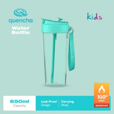 Quencha Back to School Kids Water Bottle 650ml Insulated Tumbler Lunch Box BPA-Free Leakproof Combo
