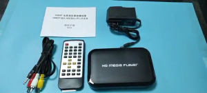 with Original AV Cable Black Mini 1080p Full-HD Ultra Digital for -MKV/RM- HDD USB