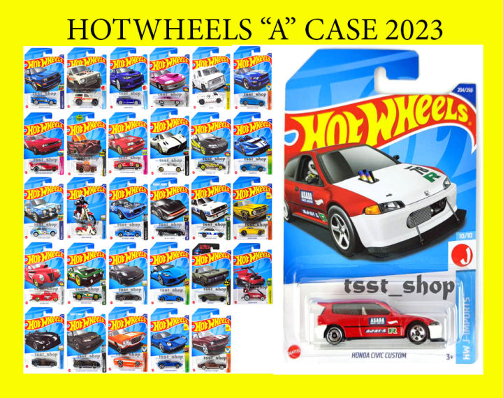 Hot wheels 1/64 "A" Case 2023 รถเหล็ก