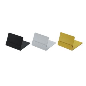 DIVATEN L Shape Metal Card Stand Sturdy Metal Gold Silver Place Card Stand Durable Smooth Edges Display Label Stand Bridal Shower
