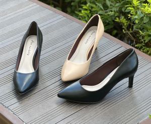 Giày cao gót mũi nhọn 5 phân da lì (ảnh thật kèm video)