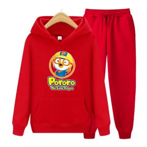 Sweater Hoodie Anak-Anak PORORO LITTLE PENGUIN Usia 4-14 Tahun Bisa Bayar Ditempat COD