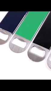 Blanks Sublimation Stainless Steel Bottle Opener Stainless Steel Beer Bottle Opener Flat Speed Cap Durable Portable Bar Tool for Party and Camping