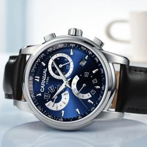 Montre Homme CARNIVAL Fashion Men Watch Top brand Military Automatic Watch Men Calendar Waterproof Luminous Mechanical watches