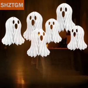 [COD] SHZTGM ตกแต่งรังผึ้งผีฮาโลวีนธีมฮาโลวีนปาร์ตี้เดสก์ทอปตกแต่งรังผึ้งบรรยากาศสำหรับตกแต่งบ้าน