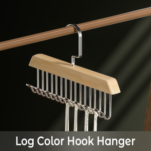 SG [In Stock] 8 Hooks Solid Wood Clothes Hanger Wardrobe Space Saving Organizer  Solid Wood Hanger  Camisole Clothes Hanger Camisoles Storage Hook Hanger    Non Slip Universal Wooden Clothes Portable  Multifunctional  Underwear Vest Storage  多功能衣架