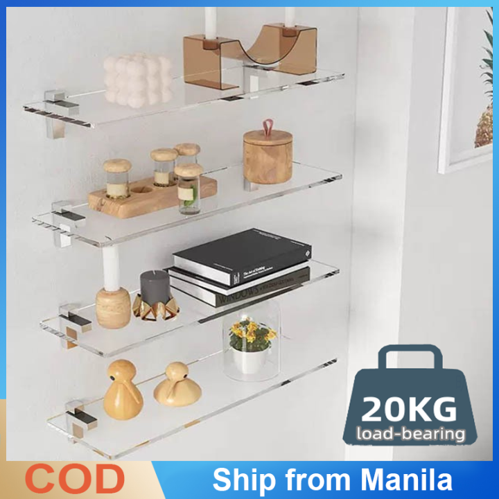 Word Memory Rack Acrylic Storage Rack Wall Storage Rack 20KG Load-bearing Wall Living ...