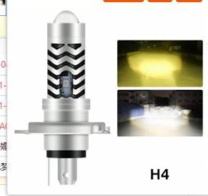 Motorcycle T19 LED Headlight Bulb W/Parklight Universal High and Low White+Yellow