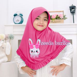 BERGO KAYLA ANAK TK USIA 4-8 TAHUN / HIJAB ANAK KAYLA KARAKTER LUCU HIJAB BUNNY BOW VIRAL