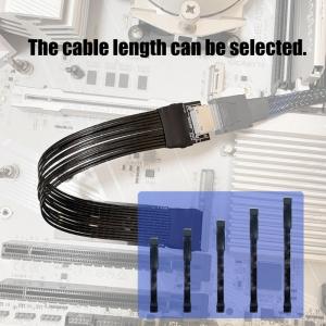 PCIe4 4X M.2 NVME Oculink SFF-8611 4iSFF-8612 Converters Cable 64Gbps Gen4 For GPU SSDs Expansion