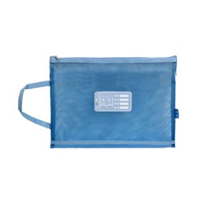 CEMOMEF Transparent Simple Subject Paper Stationery Organizer Pouch Student Gift File Pocket Storage Handbag Zipper File Pocket Document Bag A4 File Folder Bag
