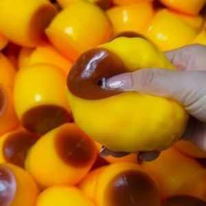 Caramel Pudding Balls Candy Caramel Pudding Squeezing Balls ASMR Sensory ADHD Stress Relief for Children
