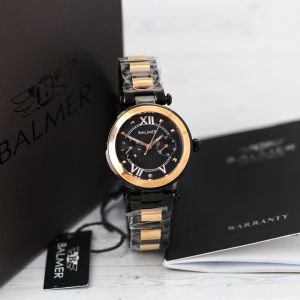 Jam tangan Wanita Balmer 7897L tali rantai analog tanggal chrono aktif original