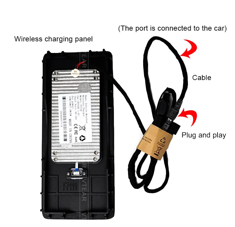 For JETOUR Dashing 2023 2024 Car Wireless Charger Fast