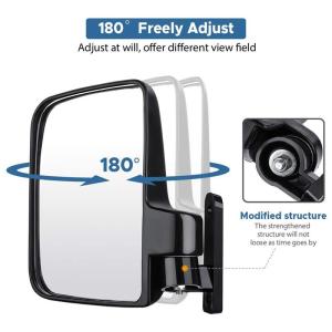 COD Golf Cart Mirrors - Universal Folding Side View Mirror For Golf Carts Club Car Ezgo
