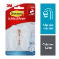 Móc dán tường chống thấm nước 3M™ Command™, BATH18, chống thấm nước, bám cực chắc, tải trọng 1.3kg, vỉ 2 cái. 