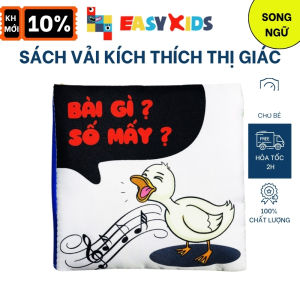 Sách Vải Sơ Sinh Kích Thích Thị Giác 12x12cm Chủ Đề Bài Gì - Số Mấy
