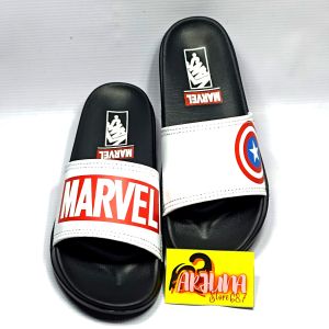 ARJUNA 687 - MARVEL CAPTAIN AMERIKA Sandal Selop Anak Laki Bahan Karet Ringan & Fleksibel