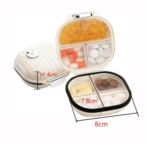 Lefang Travel Pill Organizer Portable Pill Box Small Pill Box Pill Case Moisture Proof Daily Medicine Storage Case