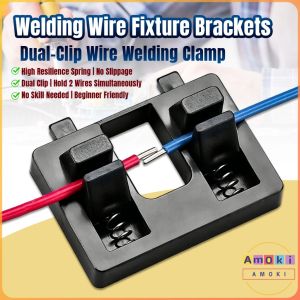 Amoki Welding Wire Fixture Brackets Portable Soldering Bench Fixture Wire Soldering Clamp Electrode Holder