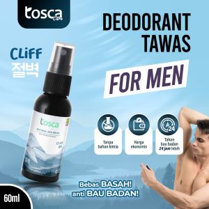 TOSCA DEODORAN TAWAS SPRAY 60ML BAHAN ALAMI BPOM