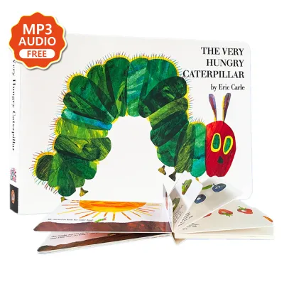1/4หนังสือภาษาอังกฤษ หนังสือเด็ก หนังสือเด็กเสริมพัฒนาการ Engaging Animal Board Book Story Books For Kids Young Reader Language Development Educational Tool Bedtime Stories Hardcover Eric Carle Caterpillar Book Brown Bear Early Reading Learning Toy Gift