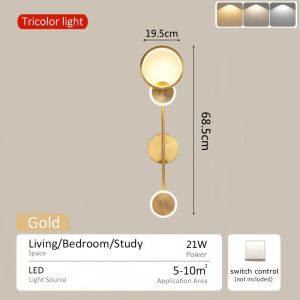 SOLO Nordic Wall Lamp Led Minimalist Wall Light Bedroom Long Strip Staircase Wall Lights Indoor for Living Room