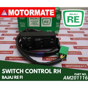 BAJAJ RE GENUINE PARTS Switch Control RH BAJAJ RE FI Part No. AM201116