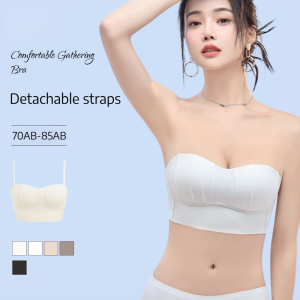 Miss Candy Strapless Push Up Bra Non-Slip Lift Comfortable Seamless Underwear​​ Wireless Bras Women Tube Top無肩帶內衣 ​​