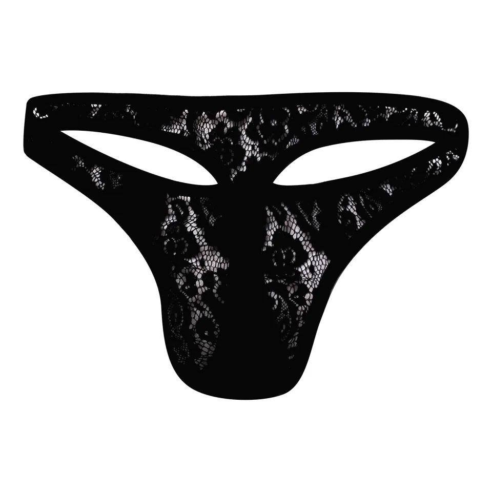 Men's Lace Thong Sex Panties Sexy Panties Transparent Men's T Pants  Underwear Briefs Sexy Underwear men 2xl Underwear for Men