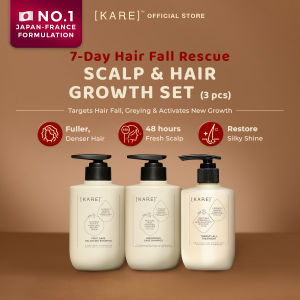 [KARE] Scalp Care & Hair Repair Set (3 in 1: Double Cleanse Shampoo + Hair Treatment)