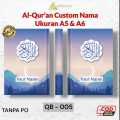 Alquran Hafazan 8 Blok Warna, Perkata Latin A5, Custom Nama, Terjemahan, Tajwid Warna, Mudah Hafal (5). 