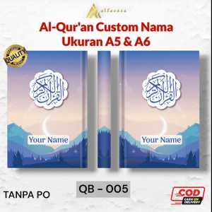 Alquran Hafazan 8 Blok Warna Perkata Latin A5 Custom Nama Terjemahan Tajwid Warna Mudah Hafal (5)