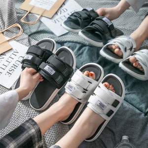 รองเท้าแตะชายฤดูร้อนใหม่กลางแจ้งเกาหลีบุคลิกภาพหนาชายหาดรองเท้าแตะกันลื่นแฟชั่นฤดูร้อนสุทธิสีแดงรองเท้าแตะของผู้หญิงและรอง